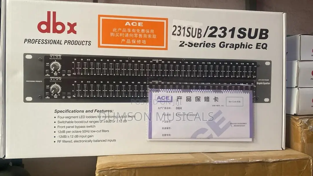 DBX Double Equaliser DBX 231sub Series Graphic Eq