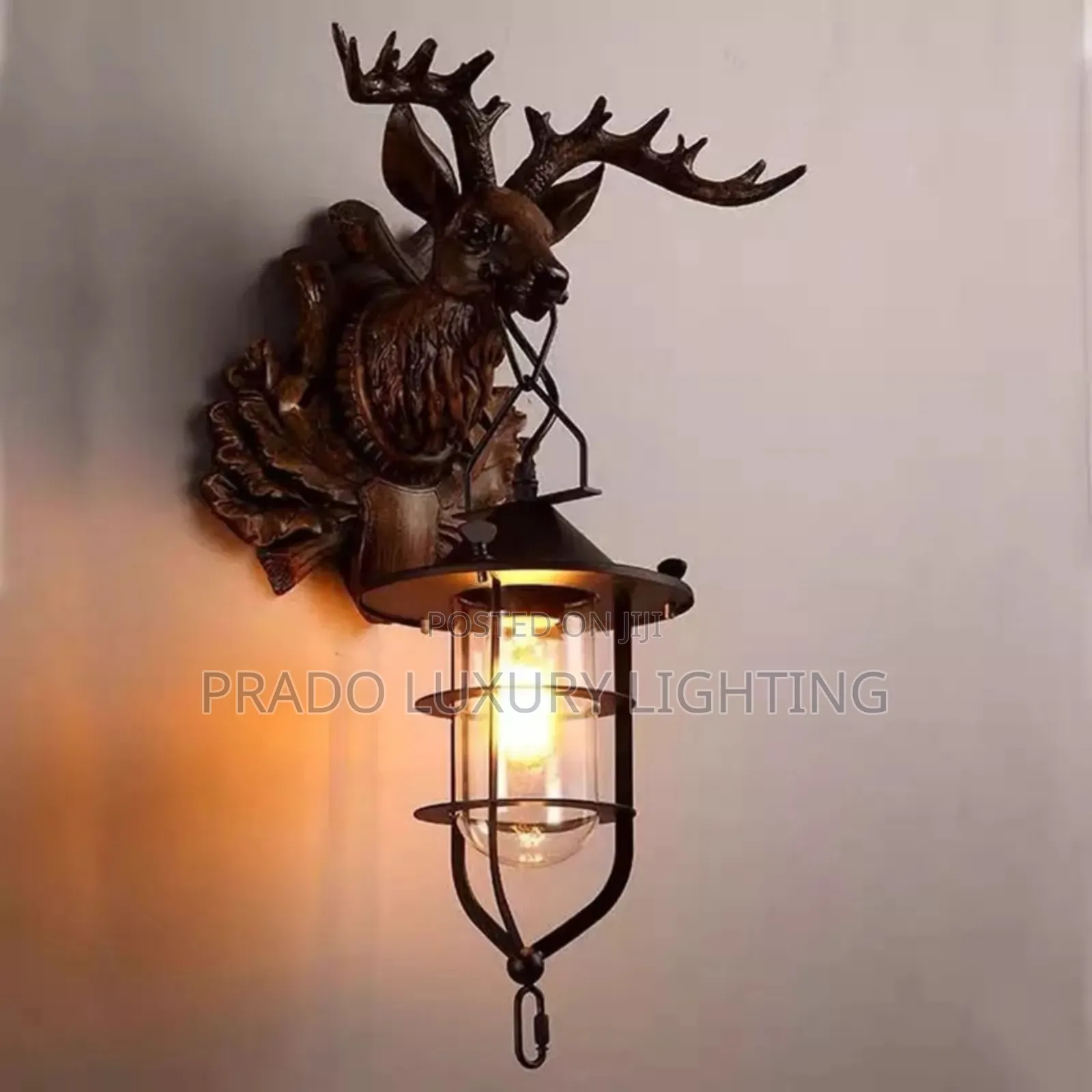 Deer Head Wall Lamp
