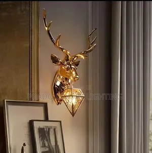 Nordic Deer Head Wall Lamp