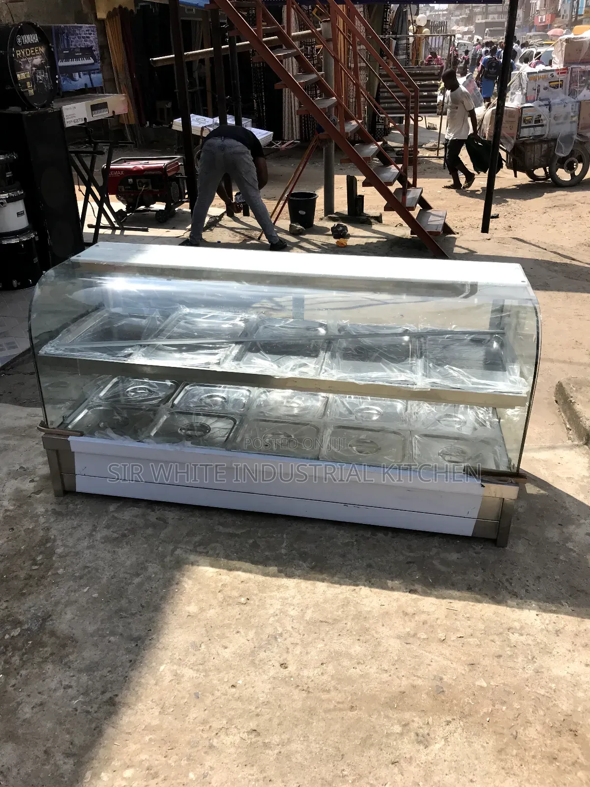 A Foreign Curved Glass Food Warmer Bain Marie Machine in Ojo ...