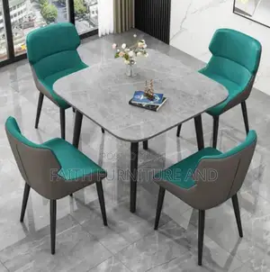 4 Seaters Marble Dining and Table