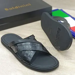 Baldinini Italian Crisscross Slippers