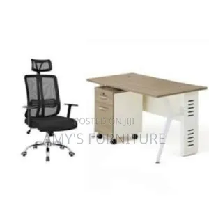 Set of Office Table With Swivel Chair