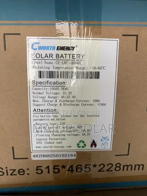 5kwh 48v Cworth Lithium Battery