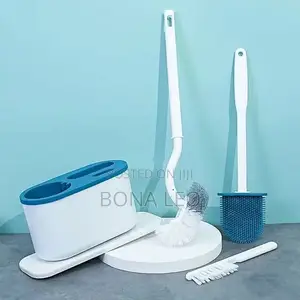 3 In 1 Silicon Toilet Brush Set