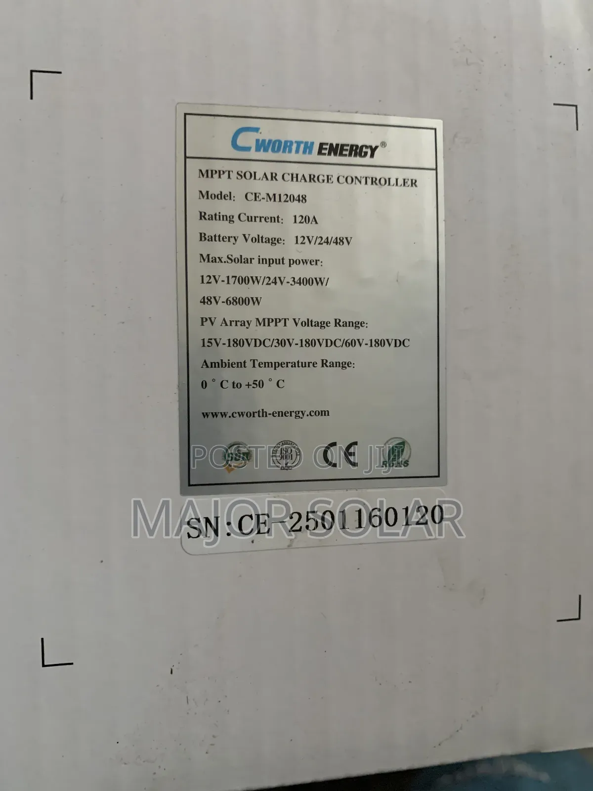 120ah Cworth Controller