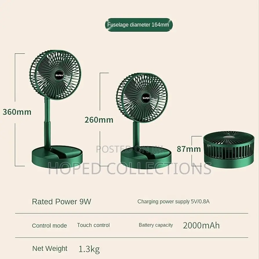 Mini Rechargeable Folding Fan