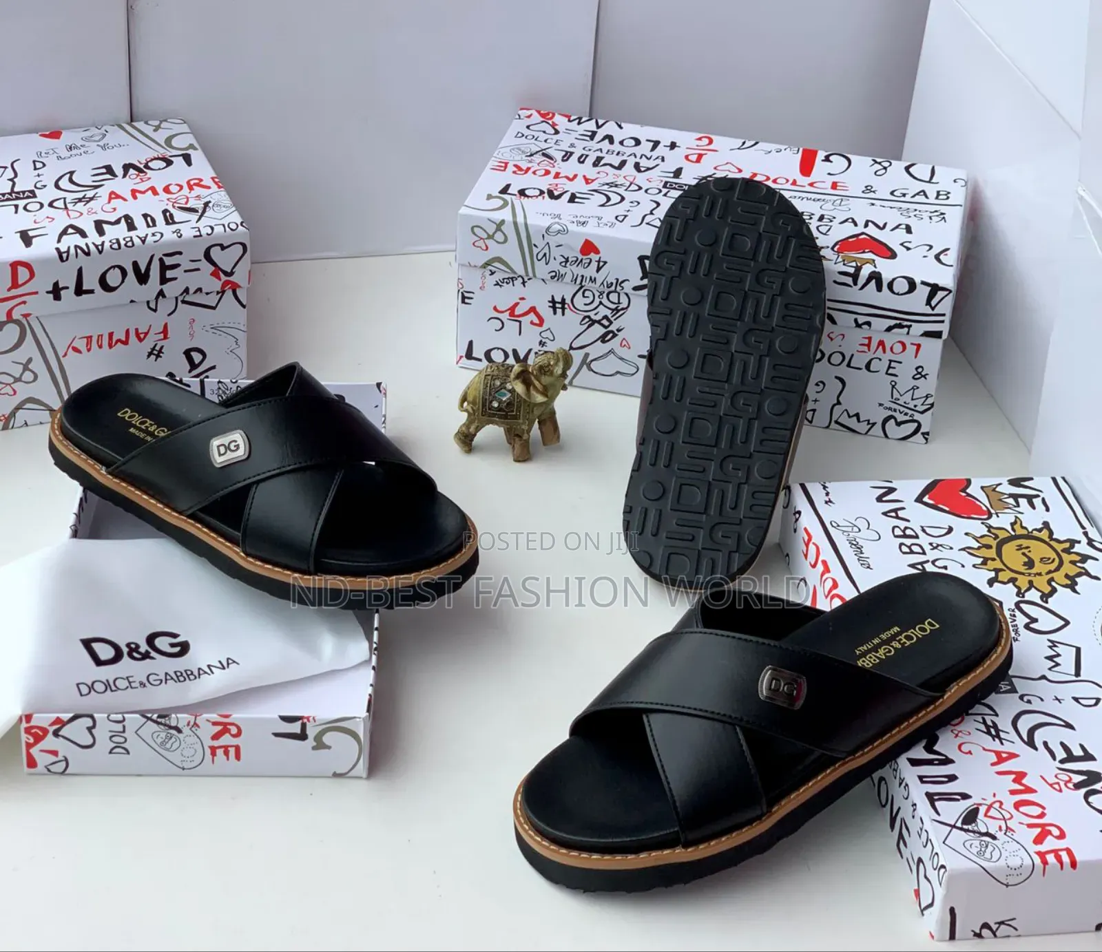 Brawn Leather Slippers