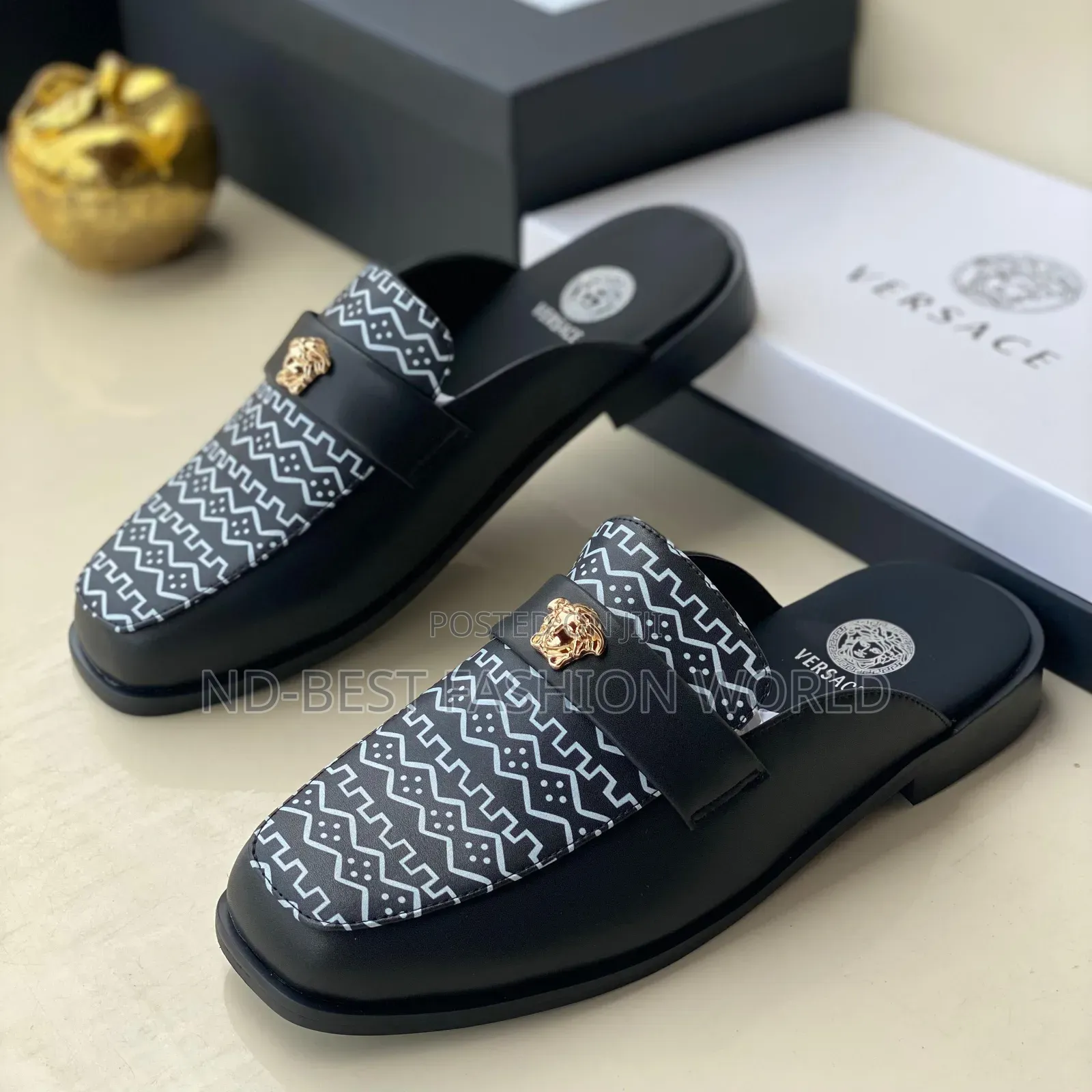 Versace Leather Half Shoe