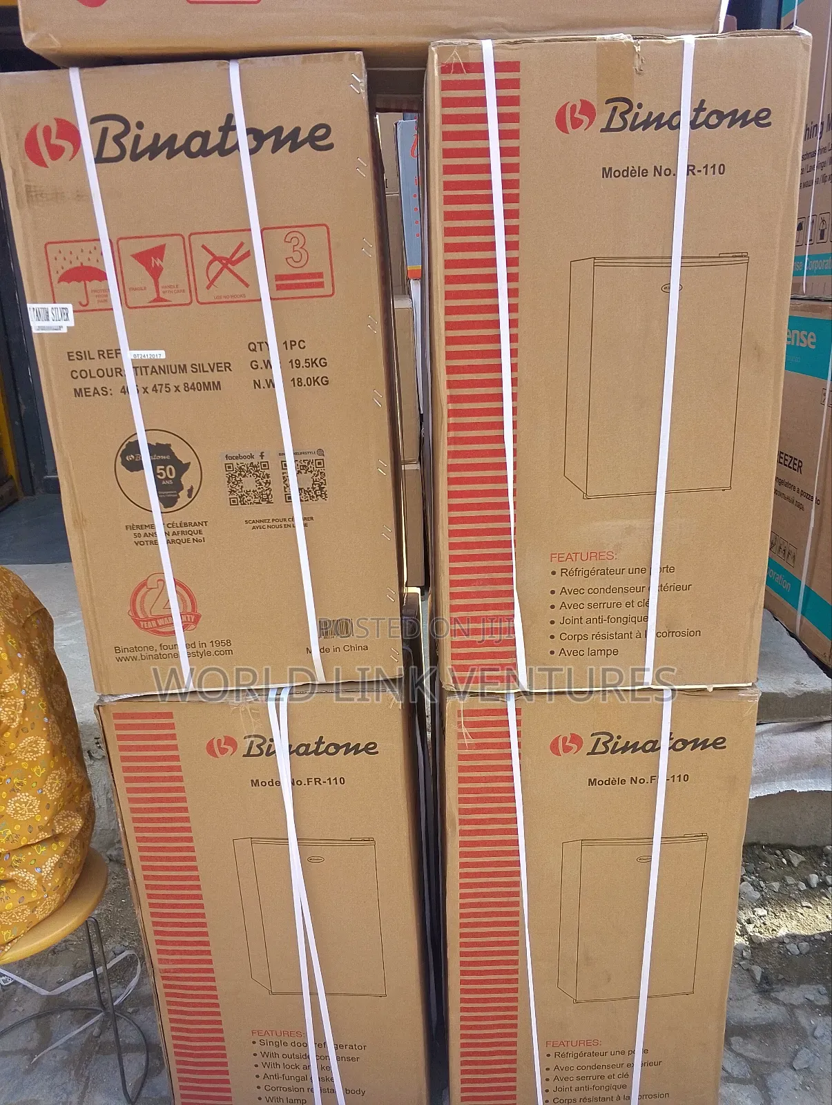 Binatone Table Top Fridge Single Door