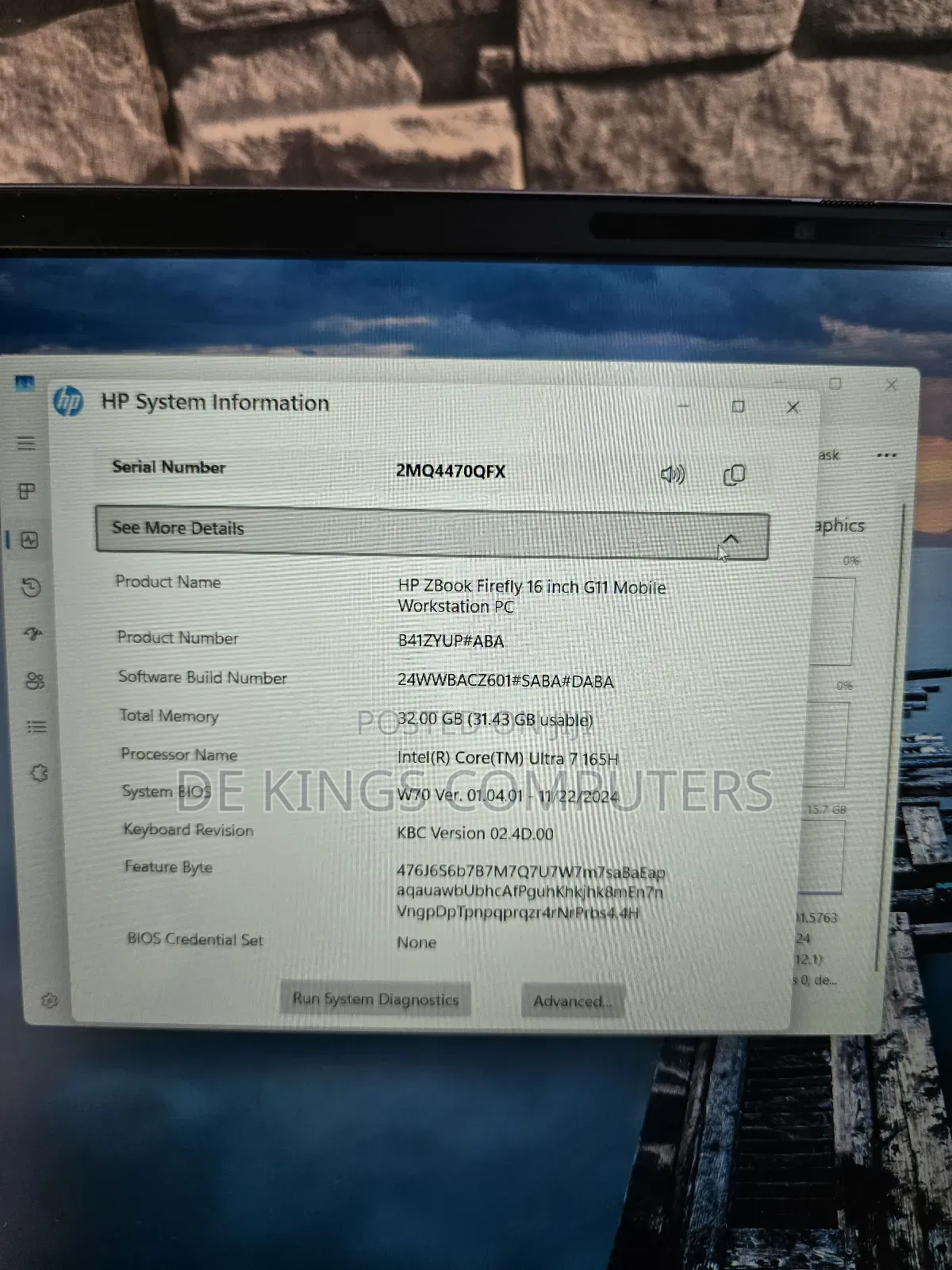 Laptop HP 32GB Intel Core Ultra 7 SSD 1T