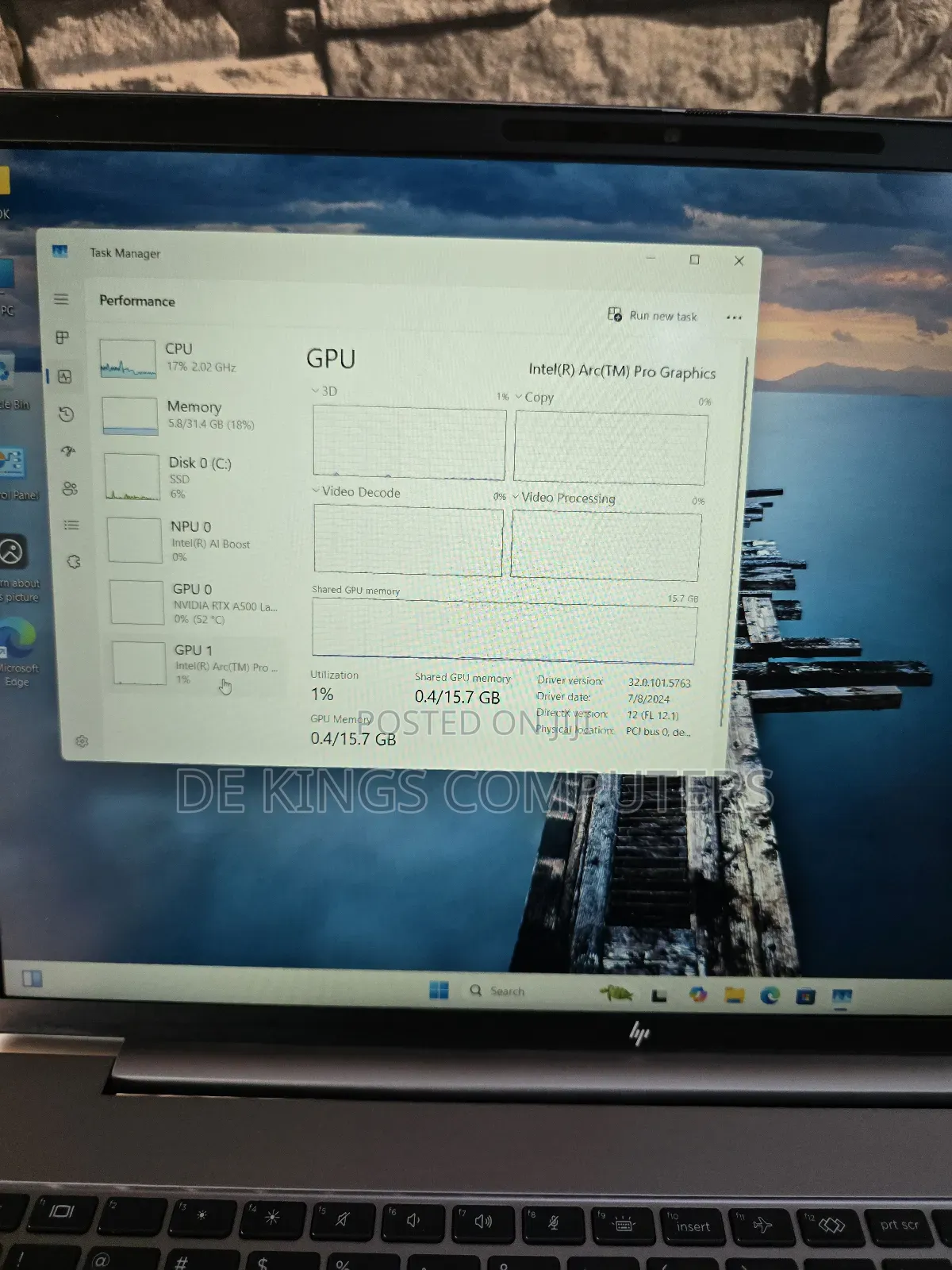 Laptop HP 32GB Intel Core Ultra 7 SSD 1T