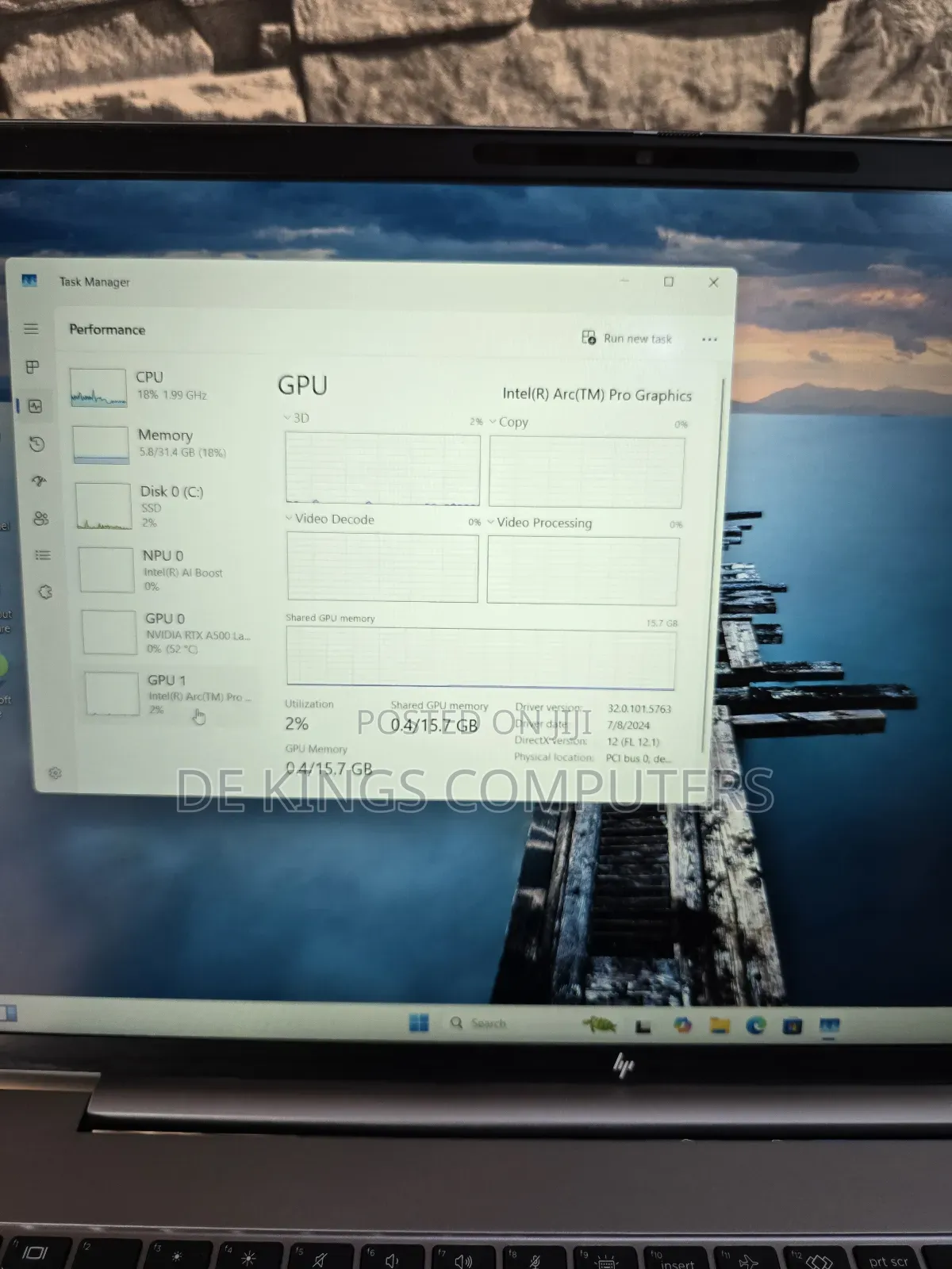 Laptop HP 32GB Intel Core Ultra 7 SSD 1T