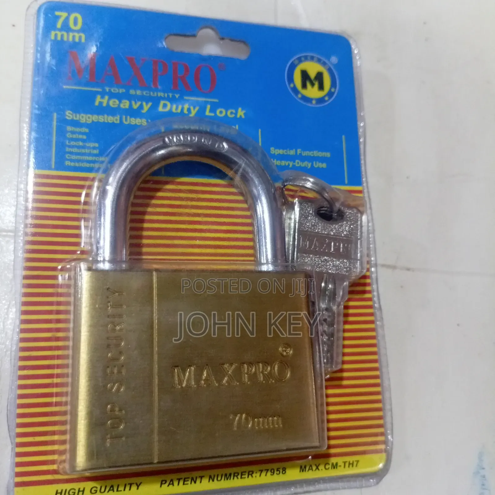 Security Padlock Maxpro 70mm