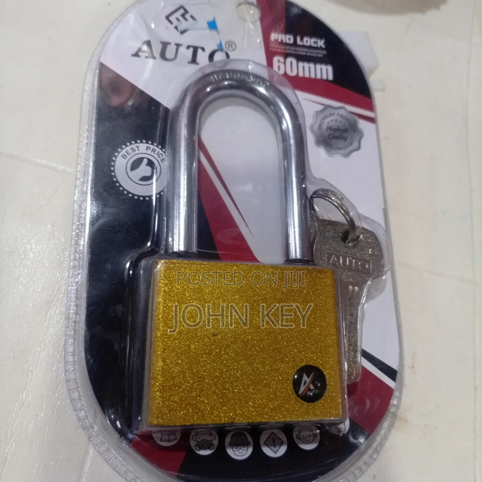 Auto Security Padlock 60mm