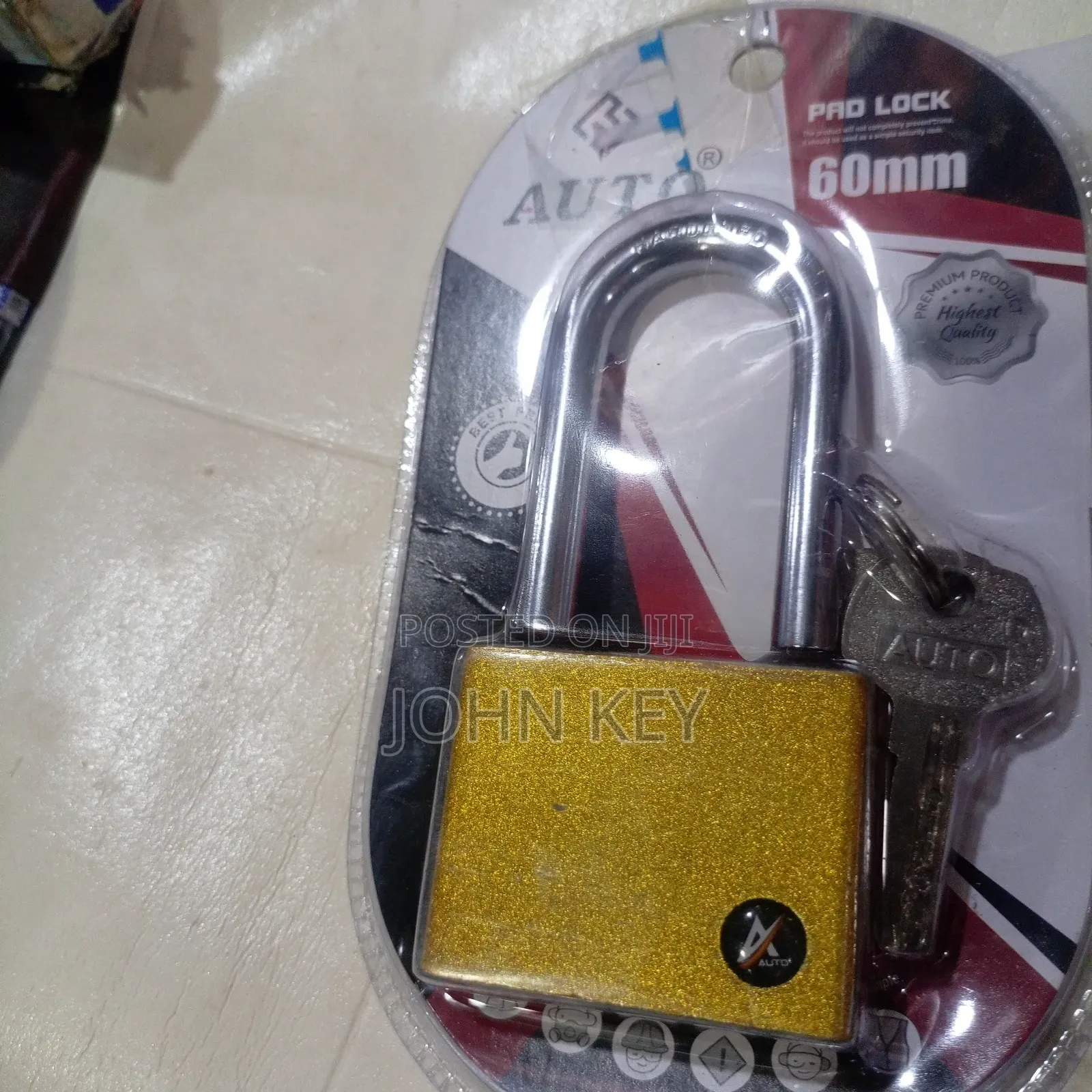 Auto Security Padlock 60mm
