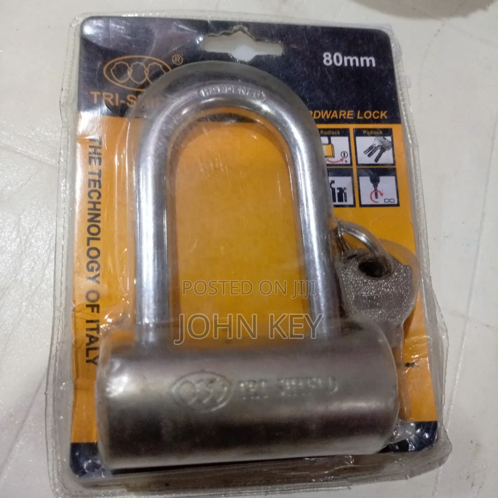 Tri Shield Security Padlock 80mm