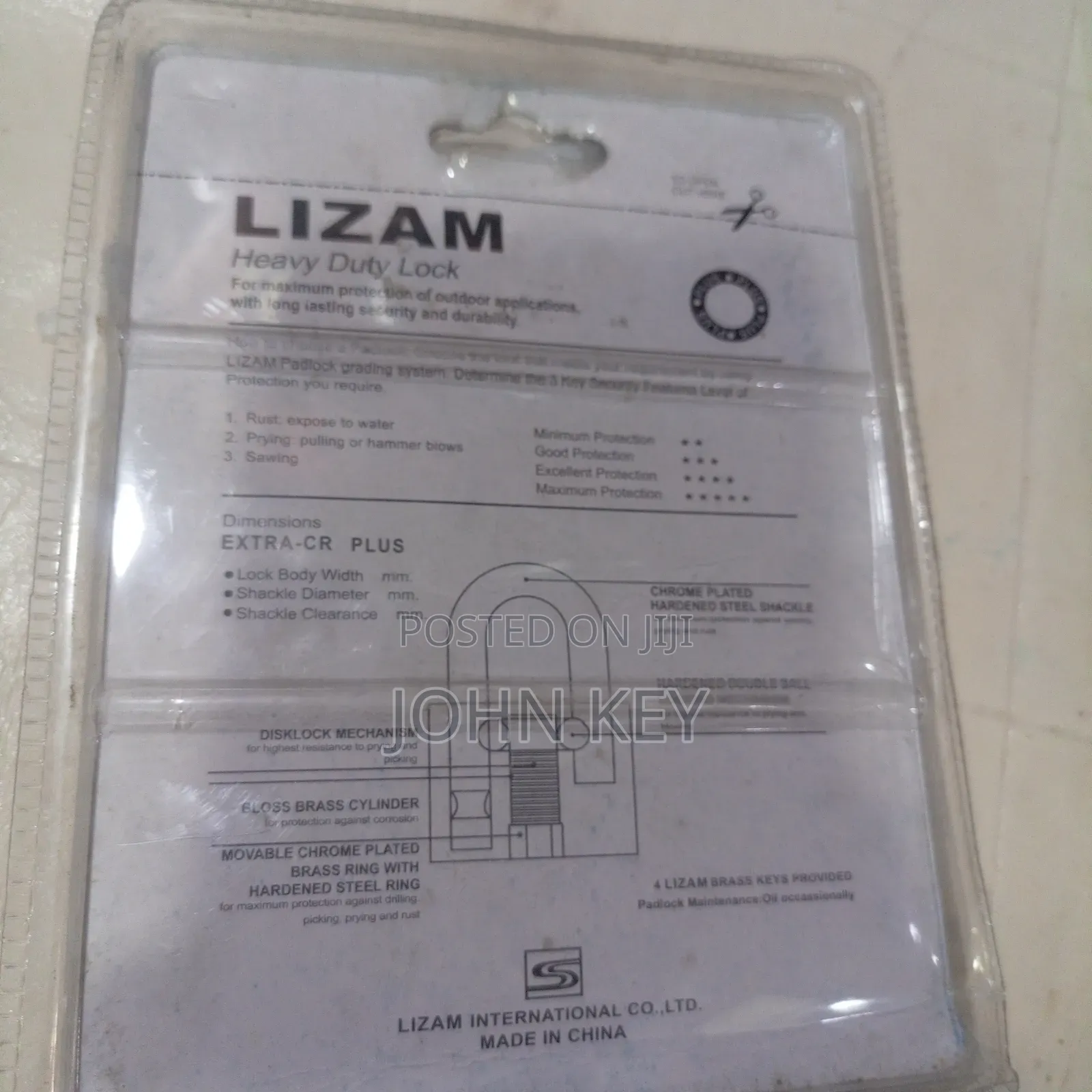 Lizam Security Padlock 70mm