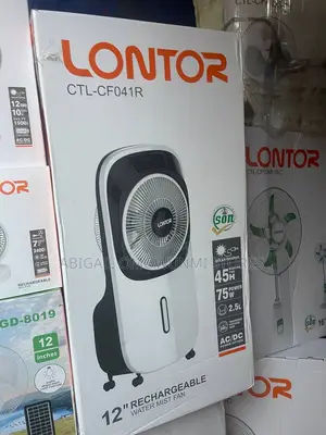 Water Mist 12” Rechargeable Fan