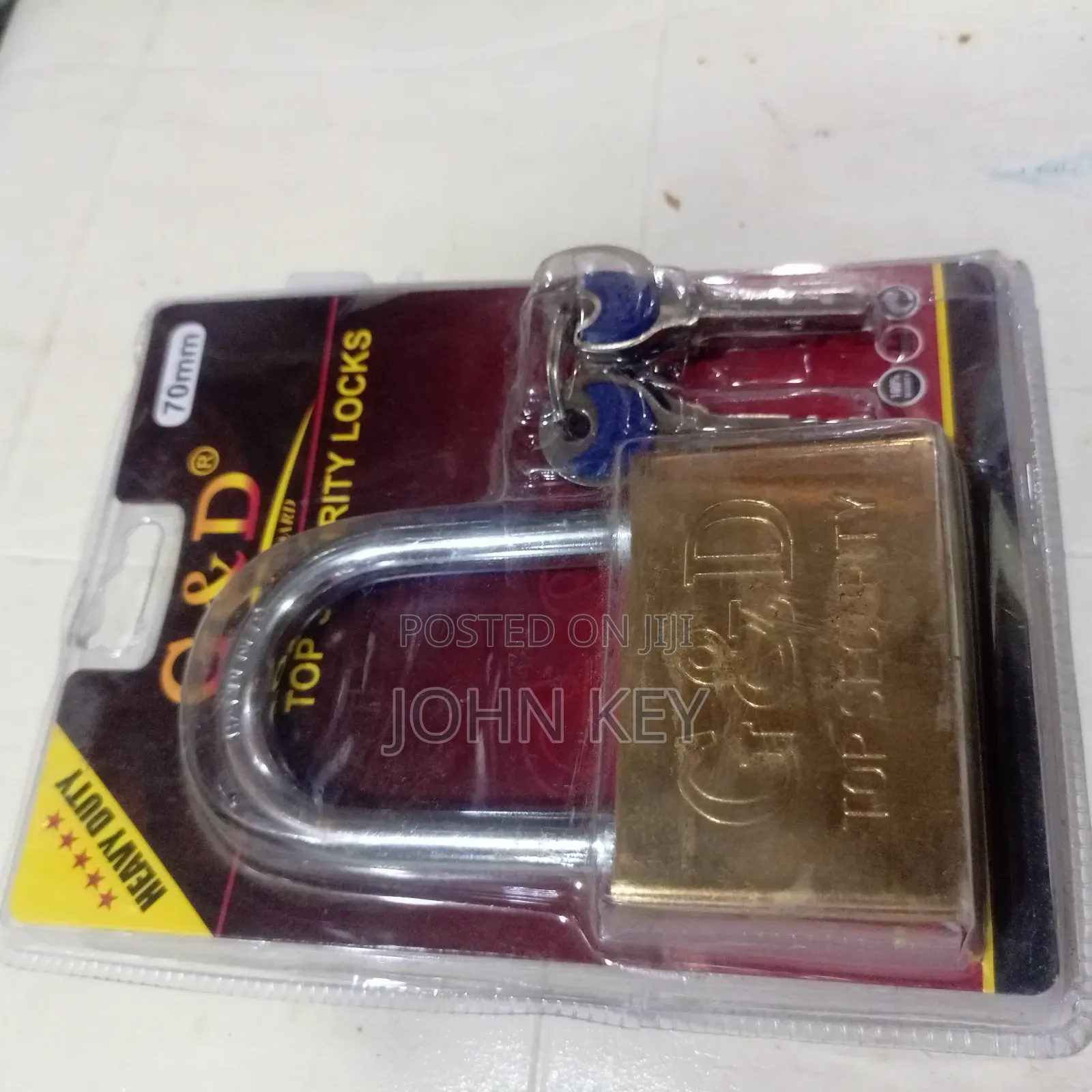 G D Security Padlock 70mm