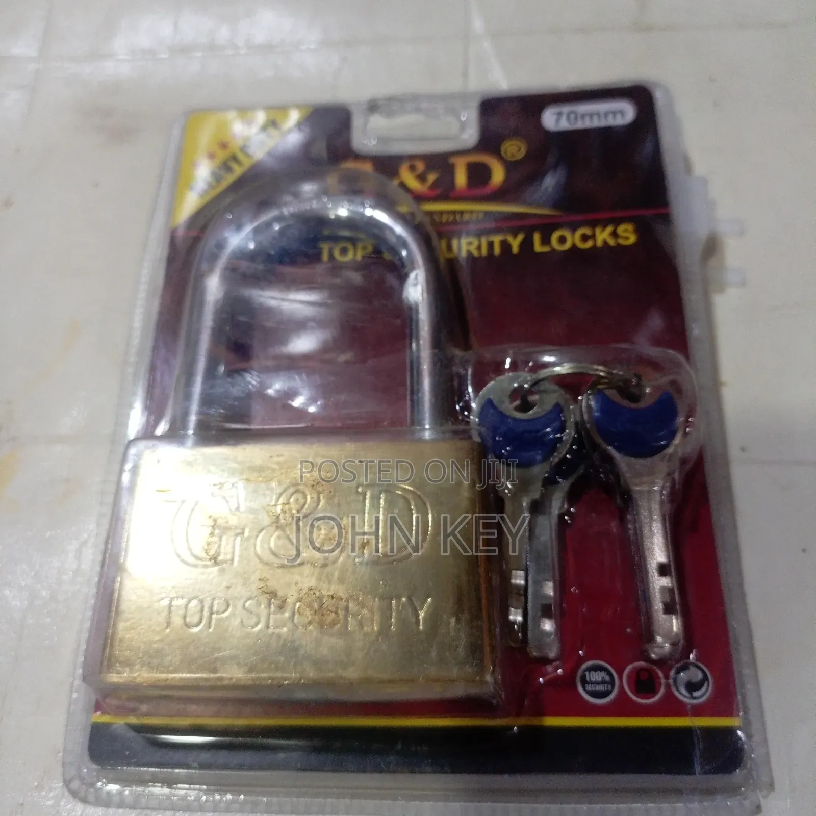 G D Security Padlock 70mm
