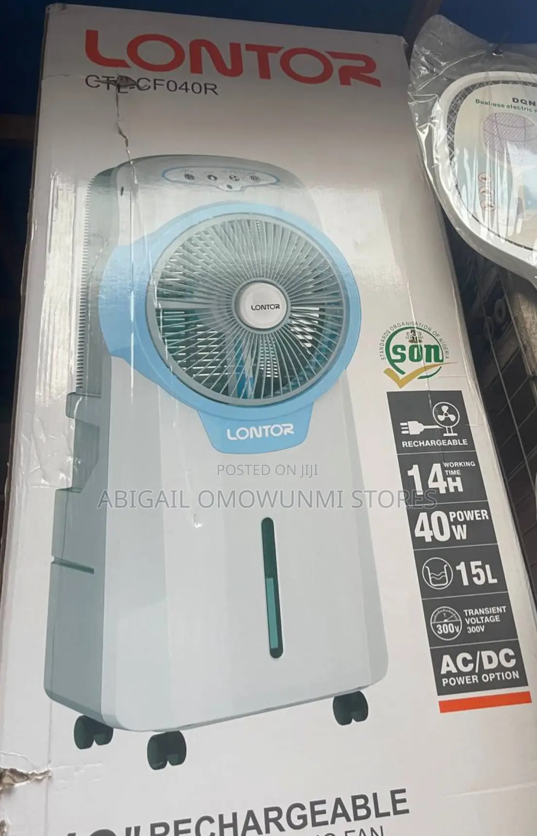 12”!Rechargeable Water Cooling Fan