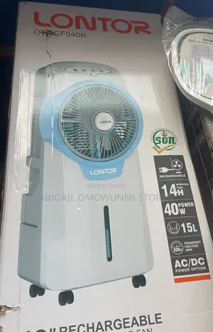 12”!Rechargeable Water Cooling Fan