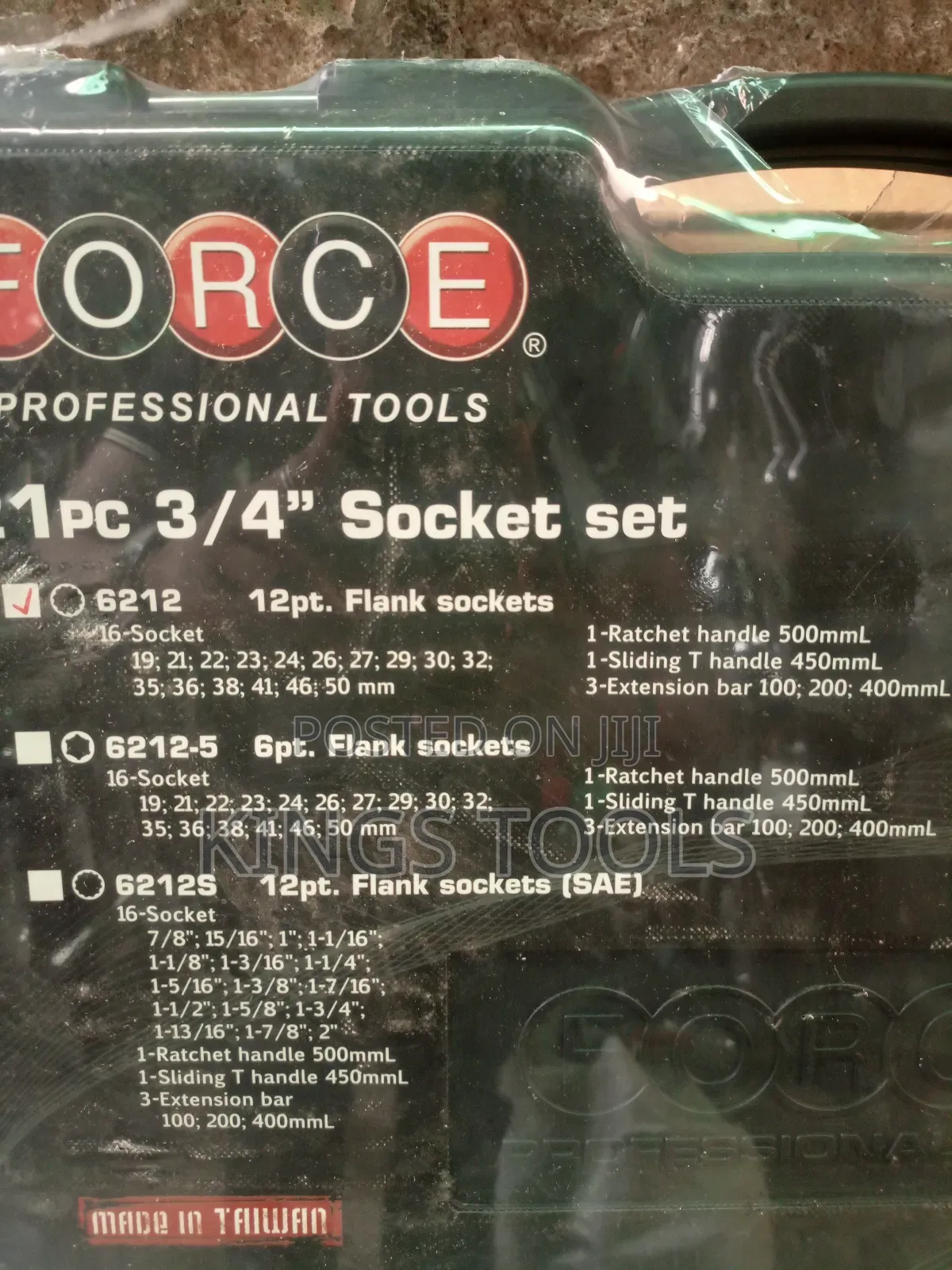 3/4" Socket Set Force (21pcs)