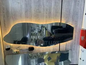 Mountain Shaped Full Length Led Mirror With 3 Lights