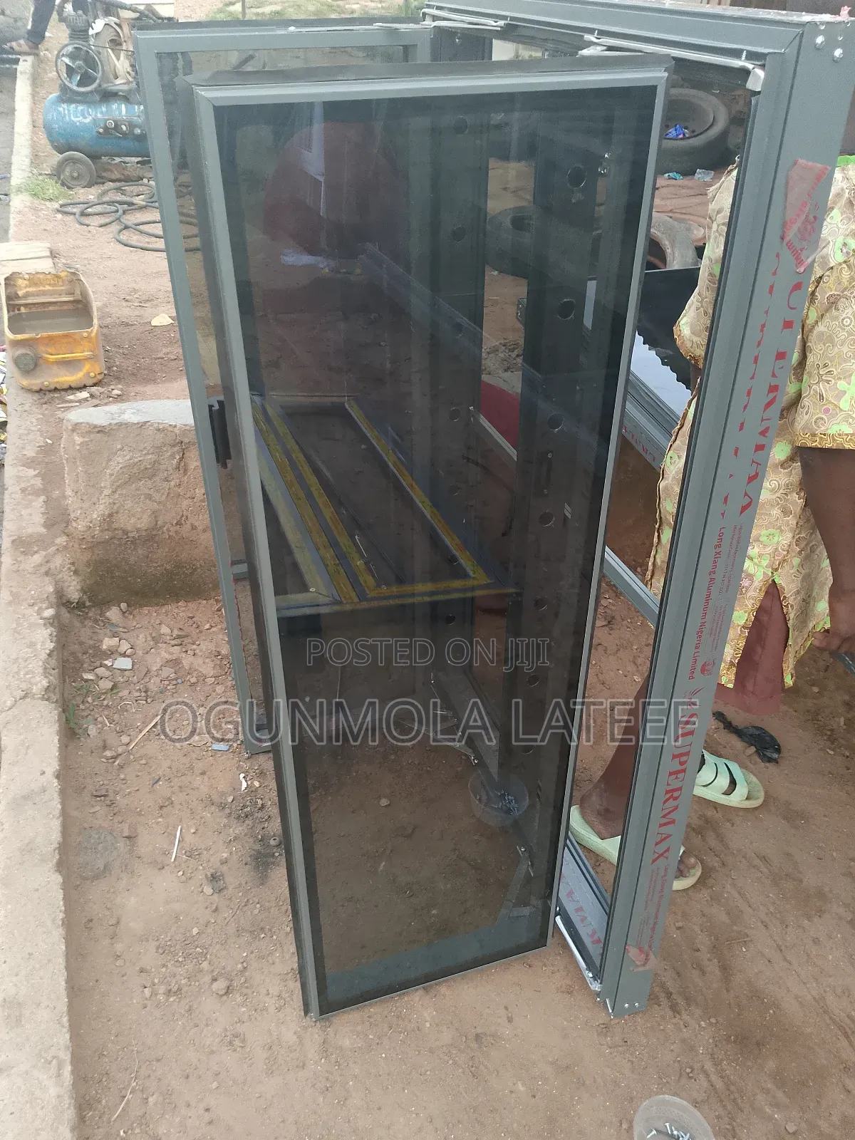 Aluminum Frameless Window With Net and Burglary