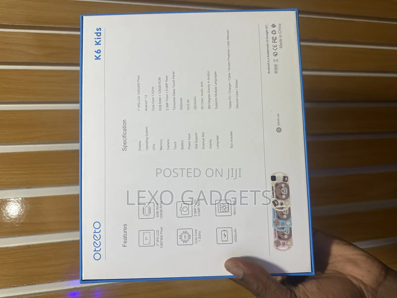 New Oteeto Tab 10 Kids 128 GB Blue