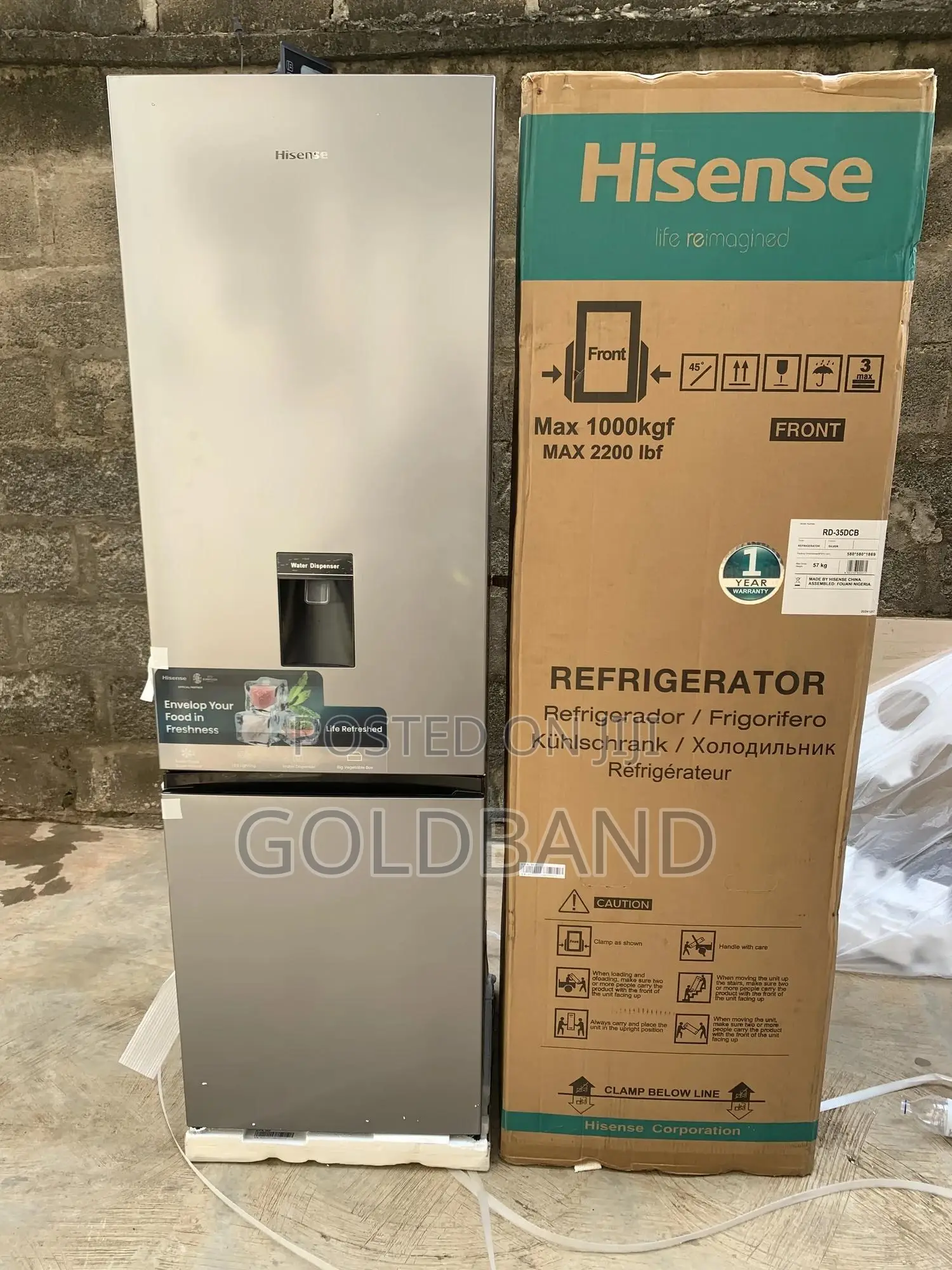 Hisense Double Door Refrigerator (Hisref35dcb-Rd)