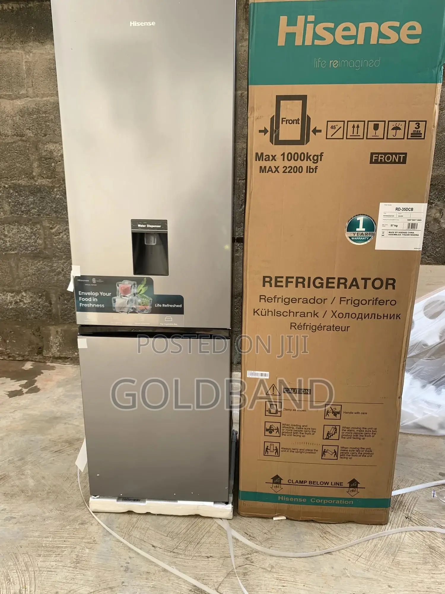 Hisense Bottom Freezer Refrigerator (Hisref35dcb-Rd)