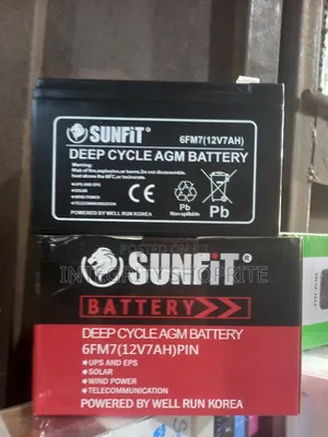 Sunfit Battery Deep Cycle Agm Battery 6fm7(12v7ah)