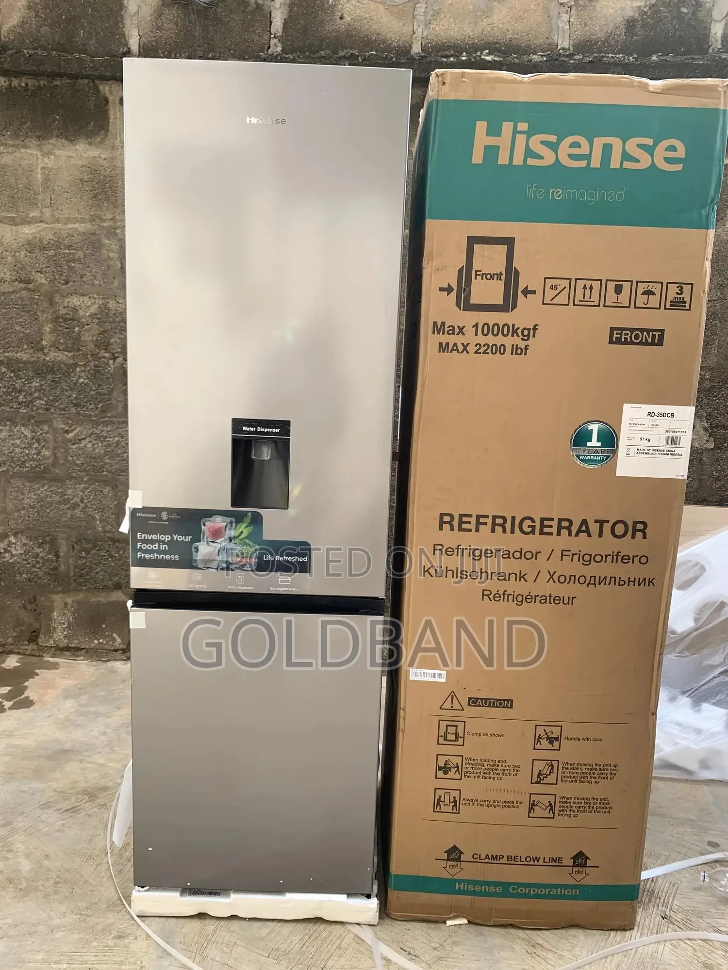 Hisense 264l Sleek Silver Bottom Freezer Refrigerator