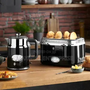 Russell Hobbs Black Toaster and Kettle