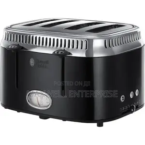 Russell Hobbs Black Toaster and Kettle
