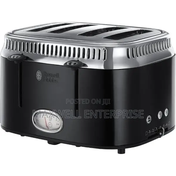 Russell Hobbs Black Toaster and Kettle