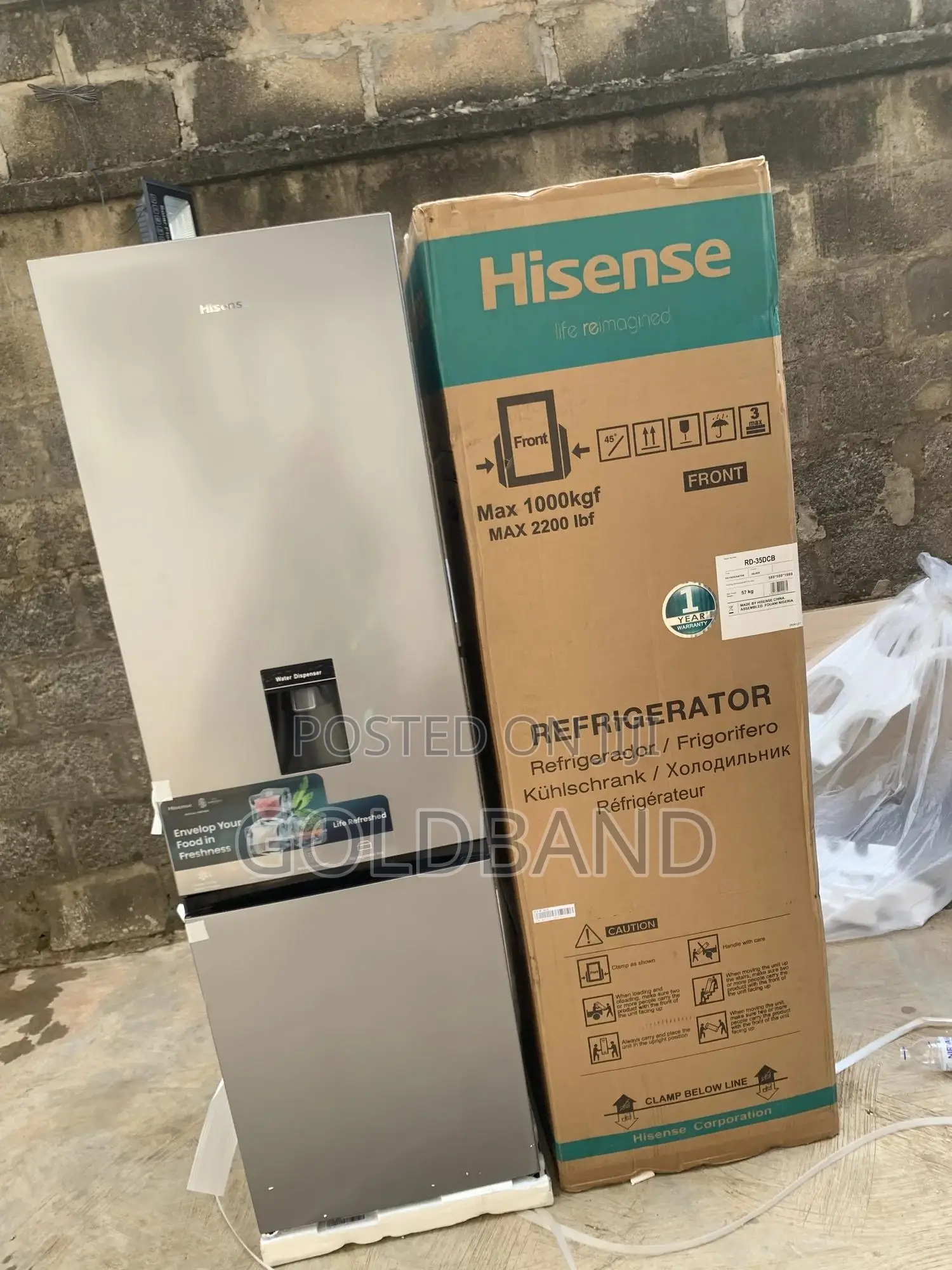 Elegant Efficient Hisense 264l Bottom Freezer Refrigerator