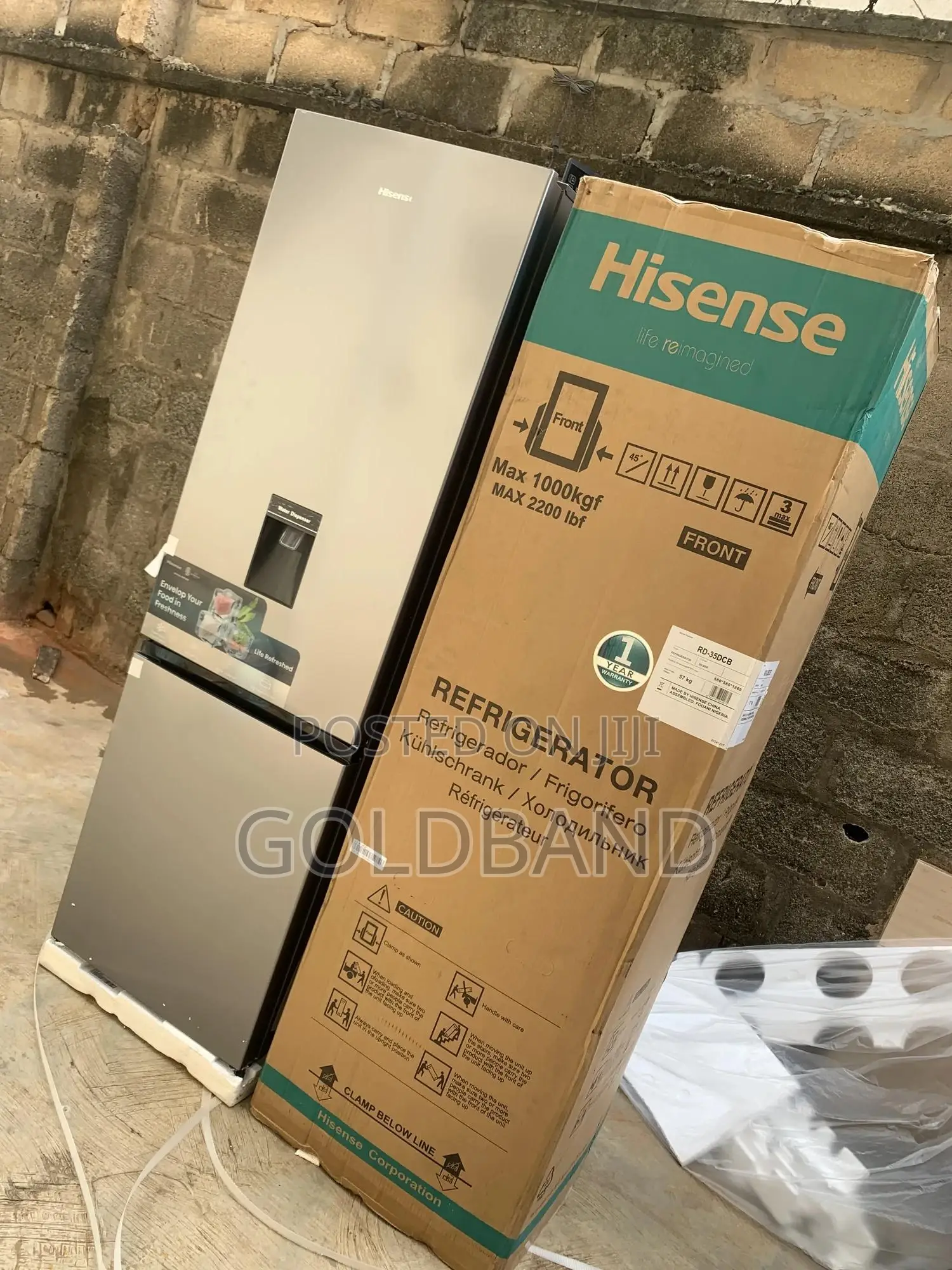 Elegant Efficient Hisense 264l Bottom Freezer Refrigerator