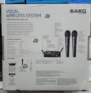 Akg Wms-40 Vocal Wireless System Mini Dual Vocal Set