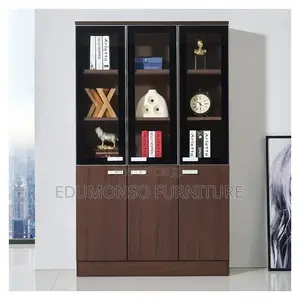 2025 Modern Y.F Wooden Book Shelf- 3 Doors