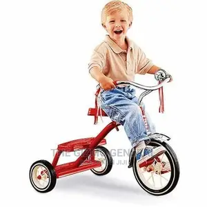 Classic Red Dual-Deck Tricycle
