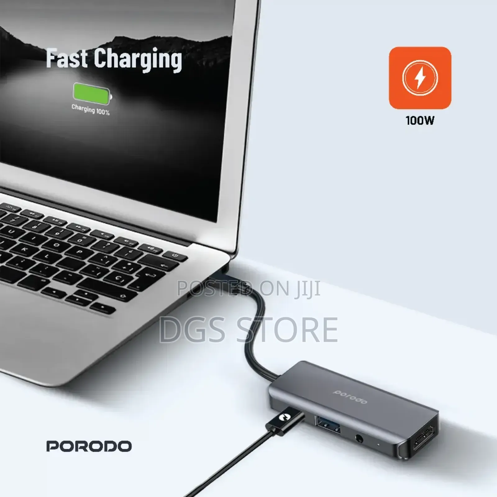 Porodo 4in1 Hdmi Usb C Hub