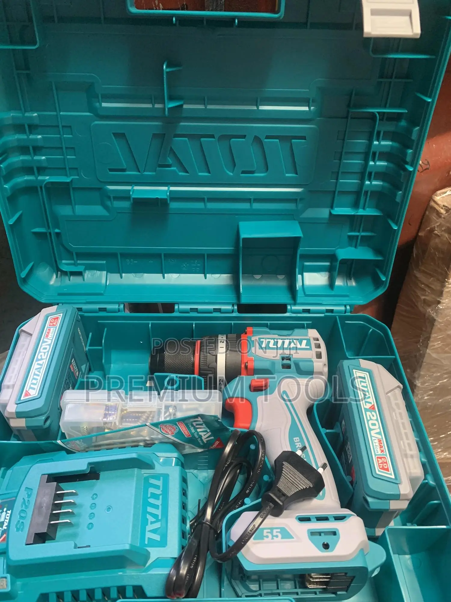 Total Battery Drill With Two Batteries
