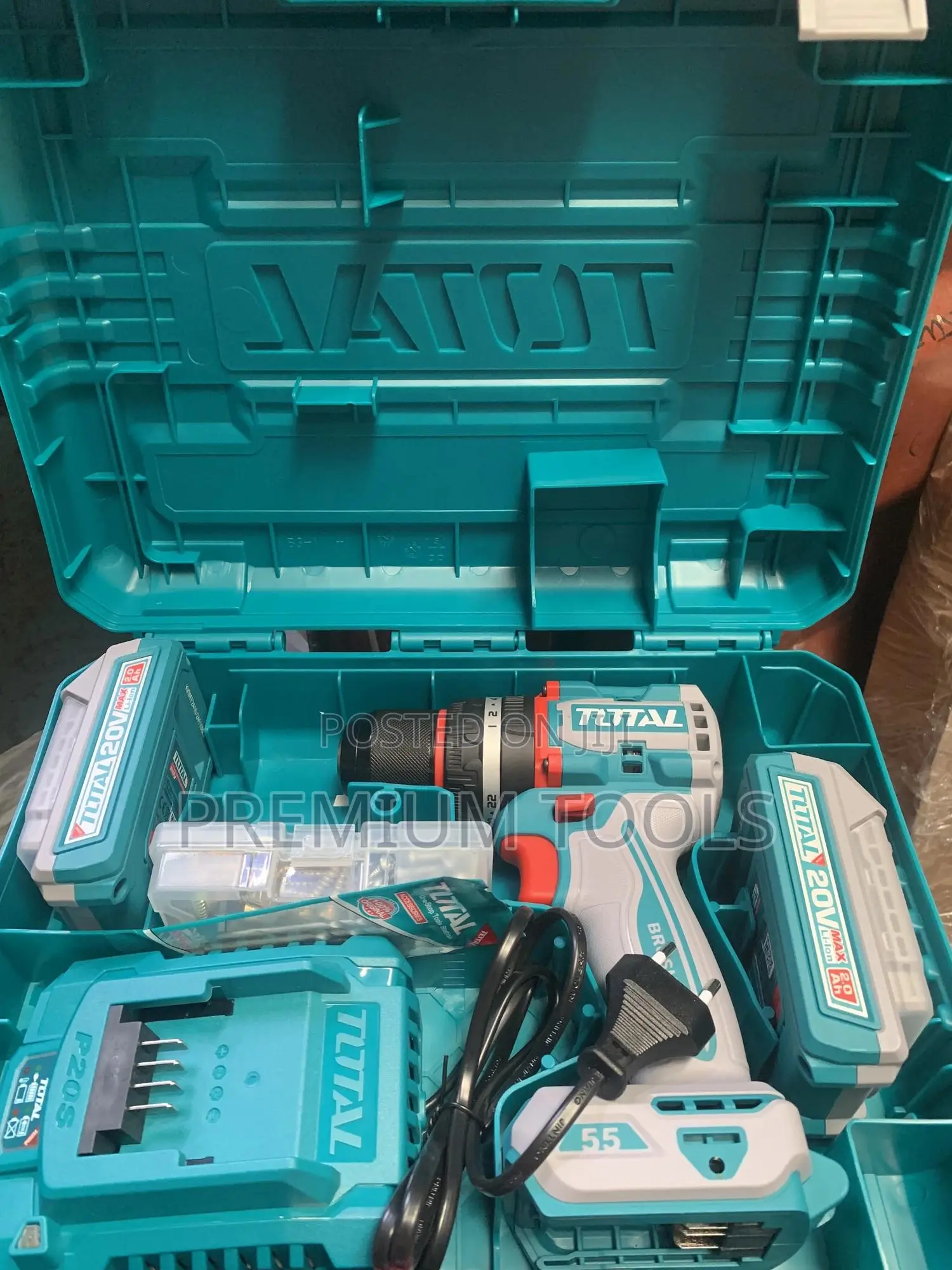 Total Battery Drill With Two Batteries