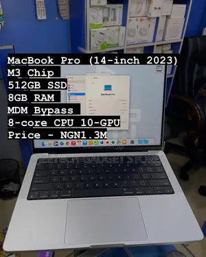 Photo - Laptop Apple MacBook Pro 2023 M3 14-Inch 8GB Apple M3 SSD 512GB