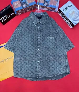 💯 Quality Luxury Designer Shirts Louis Vuitton Monogram