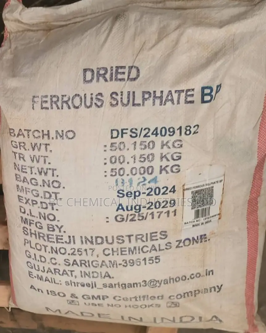 Dried Ferrous Sulphate Bp