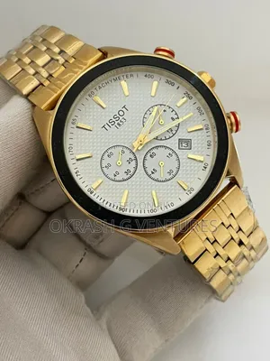 Tissot Chronograph Gold Chain Watch